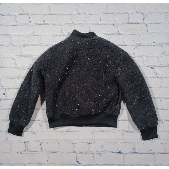 Nike Jacket Girls Small Black Rose Gold Full-Zip Sherpa CU8567-010 - Picture 4 of 4